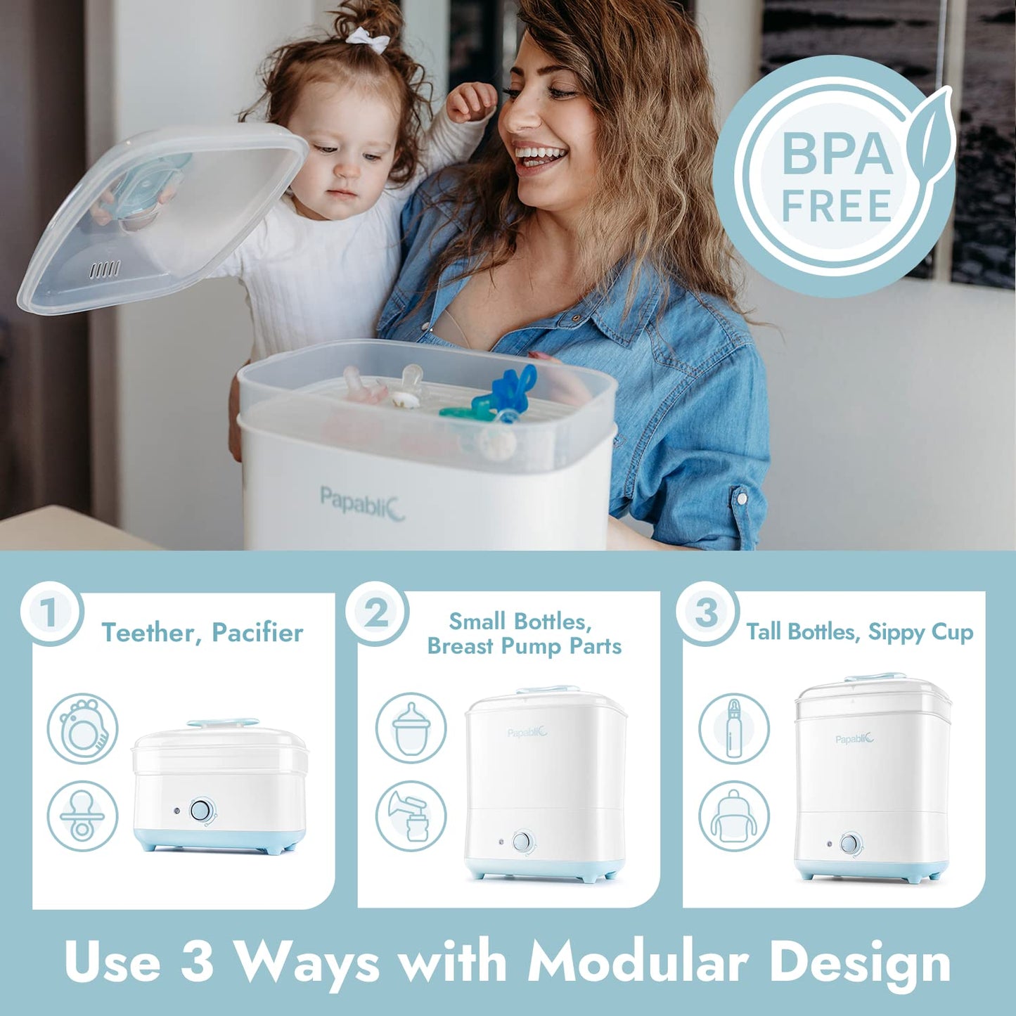 Papablic Baby Bottle Sterilizer and Dryer