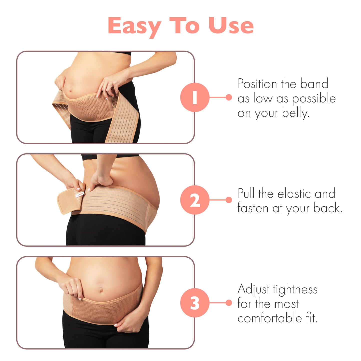 AZMED Maternity Belly Band for Pregnant Women